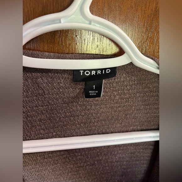 Brown Torrid Cardigan Size 1 - Picture 3 of 3